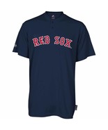 Majestic Brand ~ Navy Blue ~ &quot;RED SOX&quot; ~ Youth Size Medium ~ Short Sleev... - £11.91 GBP