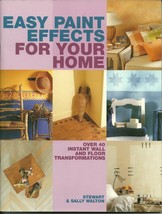 Easy Paint Effects For Your Home Stewart and Sally Walton Softcover Book - £1.59 GBP