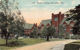 Milwaukee WI Wisconsin Downer College Campus Postcard PM 1912 F47 - £6.20 GBP
