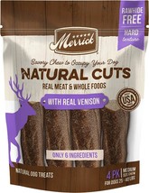 Merrick Natural Cut Venison Chew Treats Medium - £35.82 GBP
