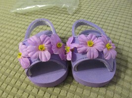 &quot;&quot;18&quot; DOLL - PURPLE SANDLES WITH FLOWERS&quot;&quot; - NEW - SOPHIA&#39;S BRAND - $8.89