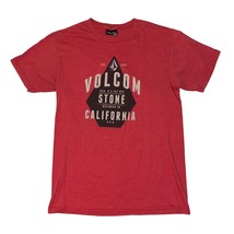 Volcom Red Short Sleeve Graphic Tee T-shirt Mens Small - $10.99