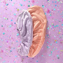 Refreshments 2 Hair Towels With a Twist in Lavender &amp; Peach Brand New In... - $19.79