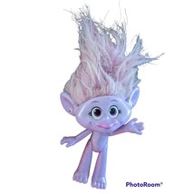 Dreamworks Trolls Gia Hair Figure Doll Glitter Purple Translucent Wild Hair 8&quot;H - £7.48 GBP