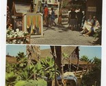 2 Ports of Call Postcards San Pedro California Village and Sampan in Lagoon - $11.88