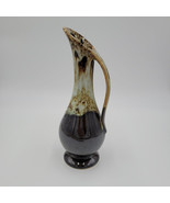 Vintage Dalton Pitcher Vase 6&quot; Brown Drip Glaze Mid Century Modern Retro... - $46.40