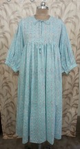 Pure Cotton Long Dress Indian Block Print Colourful Summer Earthy Elegan... - $54.99