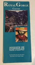 Vintage Buckskin Joe Park Royal Gorge Region Brochure Canon City Colorad... - $10.88