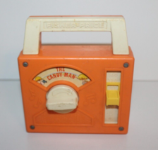 VTG Fisher Price Tote-A-Tune Music Box Radio The Candy Man WindUp Orange 1978 - £7.77 GBP