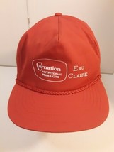 Vintage Carnation Nutritional Products Eau Claire Adjustable Cap Hat - £11.82 GBP