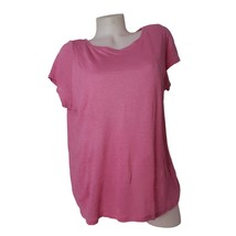 J. JILL LOVE LINEN Oversized Pink Short Sleeve T Shirt Size Small - £19.78 GBP