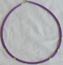 Purple caucciu necklace   - $16.00
