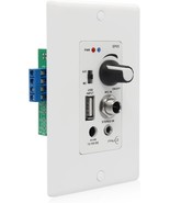 In Wall Audio Control Amplifier Receiver Compatible With Bluetooth 2 Cha... - $44.95