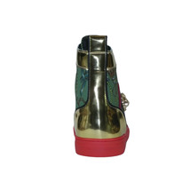 Mens High Top Shoes FIESSO by AURELIO GARCIA Chain Medusa Celebrity 2421 Green image 6