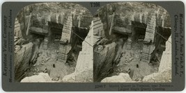 c1900&#39;s Real Photo Stereoview Keystone Marble Quarry Near Proctor Vermont - £7.46 GBP