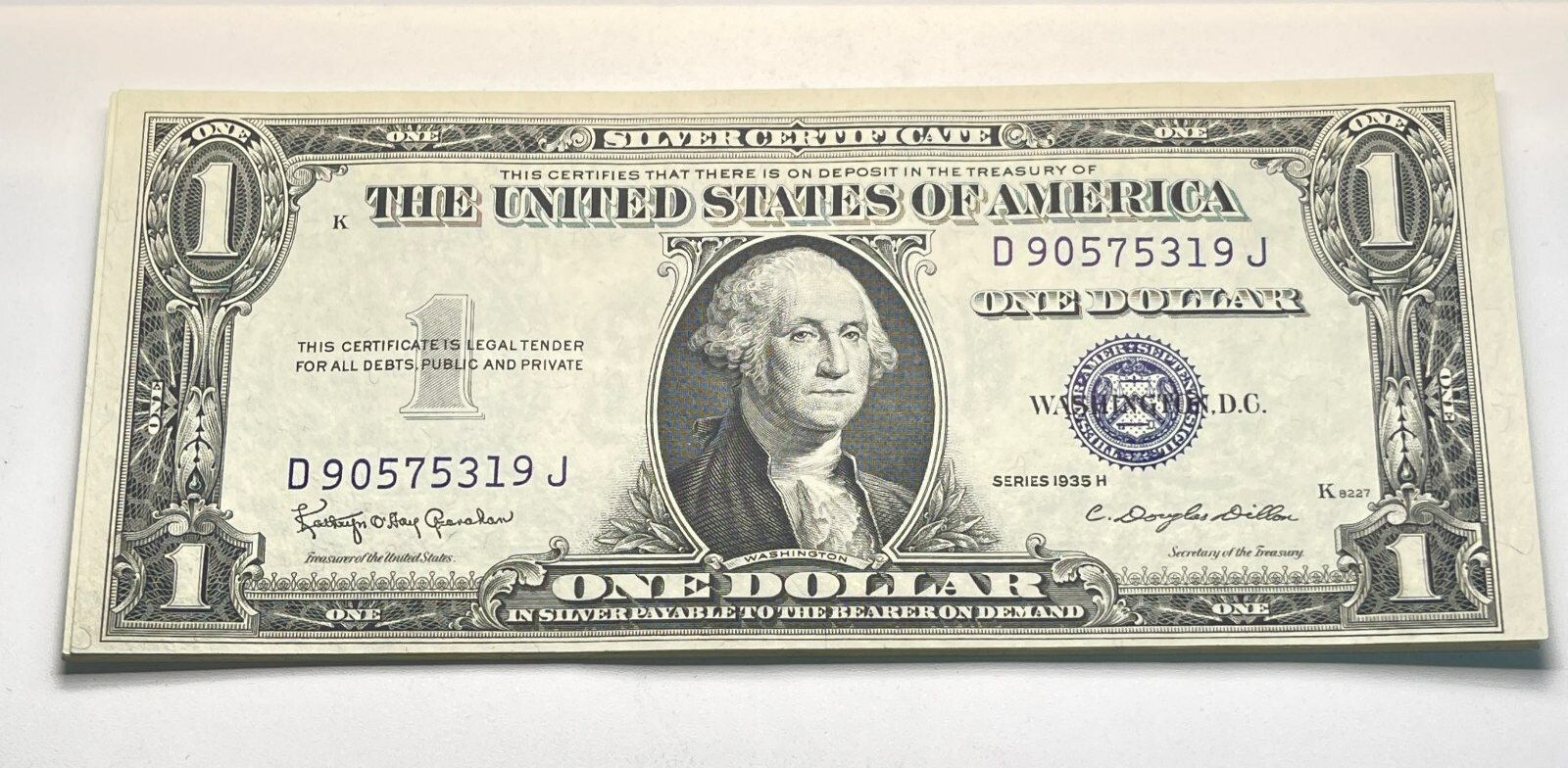 Lot of 10 Consecutive 1935-H U.S Silver Certificate Notes FR# 1618 - $198.06