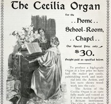 Cecilia Organ Church Chapel Home 1897 Advertisement Victorian Instruments DWII7 - £23.50 GBP
