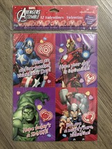 Old Marvel Avengers Assemble Valentines Hallmark 12 Cards Hulk Thor Iron Man NEW - £4.04 GBP