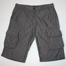 Guess Los Angeles Men&#39;s Dark Gray Cargo Shorts size 34 - £15.97 GBP
