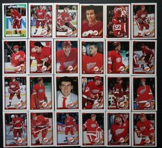 1991-92 Topps Detroit Red Wings Team Set of 24 Hockey Cards - £6.29 GBP