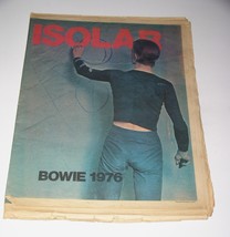 David Bowie Isolar Concert Tour Program Vintage 1976 Newspaper Large For... - $7,498.61 MXN