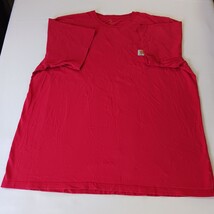 Carhartt K87 600 Men's Red Heavyweight Short Sleeve Cotton T-Shirt Size 3XL Tall image 13
