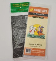 New Yard Art Do it Yourself  Pattern Ghost &amp; Witch w/ Transfer Paper - £9.32 GBP