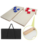 4X2&#39; Foldable Diy Solid Wood Bean Bag Toss Cornhole Board Game Set Size - £113.36 GBP