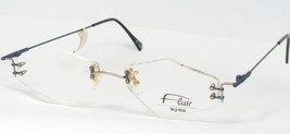 Vintage Flair Haut Dix 560 544 Or/Sarcelle Unique Lunettes 50-16-140mm Germany - £132.76 GBP