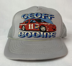 Vintage Geoff Bodine Hat Mesh Trucker Snapback Cap 80s 90s Nascar Racing - $29.99