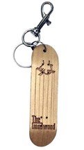 New Good Wood New York The Goodwood Godfather 4 Inch Wooden Skateboard Keychain - £7.07 GBP