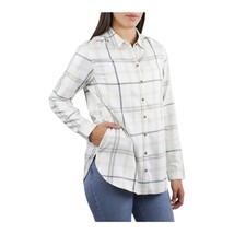 Jachs Girlfriend Women&#39;s Plus Size 2X White Soft Flannel Long Sleeve Shi... - £14.11 GBP