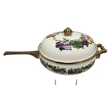 Tabletops Unlimited Kensington Garden Porcelain Enamel Double Handle Cov... - $32.15