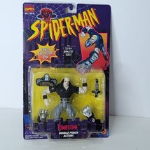 1995 Marvel Comics Spider-Man TOMBSTONE Double Punch Action Figure Bonus Pin - £31.91 GBP
