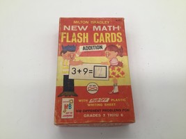 Vintage Milton Bradley New Math Flash Cards 1965 ADDITION - $6.92