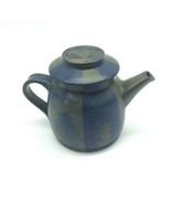 Nancy Patterson Lamb Iron Mountain Stoneware Teapot With Lid Blue Pottery - $98.00