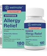WELMATE Allergy Generic Xyzal Levocetirizine Dihydrochloride 5mg 180 ct - $43.95