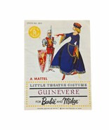 Vintage Barbie Little Theatre Booklet For Guinevere And King Arthur #873... - $145.15 CAD