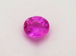 2.95 Ct GTL Certified Natural Pink Sapphire Round Brilliant Cut VVS1 Sri Lanka - £218.61 GBP