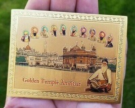 Sikh ten guru baba deep singh golden temple fridge magnet souvenir colle... - $12.45