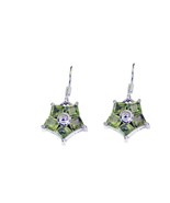 grand Peridot 925 Sterling Silver Green Earring genuine jewellery CA gift - $32.21