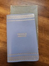 Vintage Travel Book Diary Tavels Abroad Book Leather Box - $11.88
