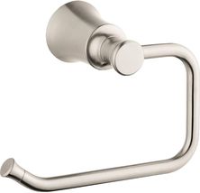 hansgrohe 04787820 Transitional 5-inch Toilet Paper Holder - Brushed Nickel - £51.83 GBP