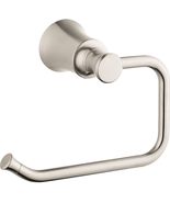 hansgrohe 04787820 Transitional 5-inch Toilet Paper Holder - Brushed Nickel - £52.07 GBP