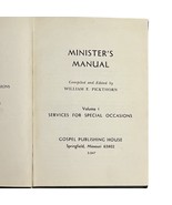 Minister&#39;s Manual Volume 1 Vtg 1965 HC Services for Special Occasions Pi... - $174.70 MXN