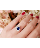 3.0Ct Emerald CZ 925 Sterling Silver Three Stone Wedding Bridal Valentin... - $165.51 CAD