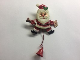 Santa Claus Vintage Christmas pin moving legs and arms - £7.39 GBP