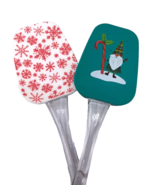 Christmas Spatulas 2Pc Set Lot 2 New Rubber Scraper Gnome Snowflake NEW Set - €12,65 EUR