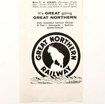 1958 Great Northern Railway Advertisement Railroad Train Colorado DWII30 - $28.01 CAD