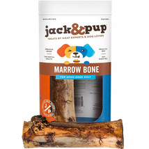 Jack&amp;Pup Premium Grade Roasted Beef Marrow Bone Treats (2 Pack) – 6” Long - £15.81 GBP